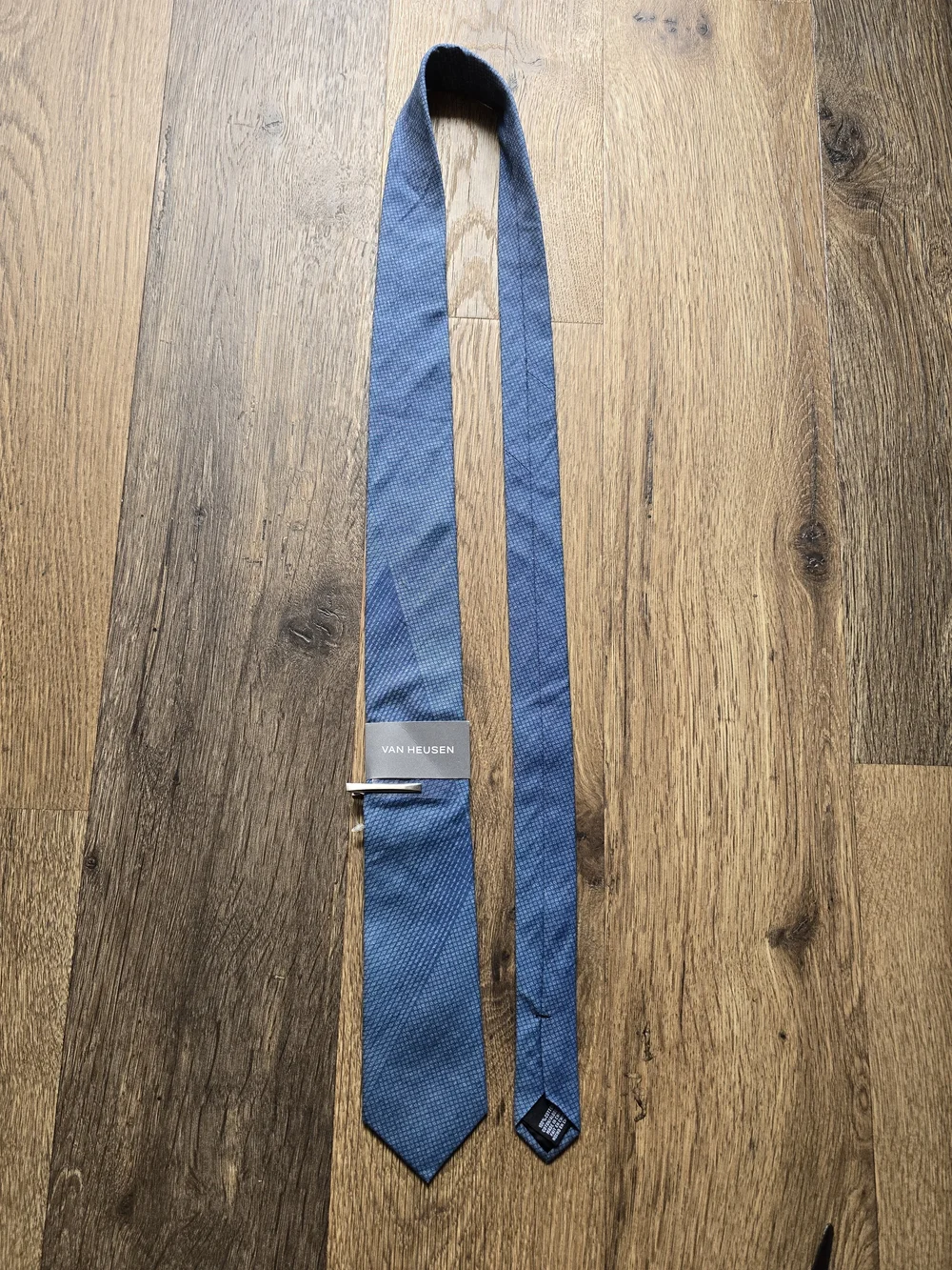 Van Heusen Men's Blue Textured Cotton Tie
